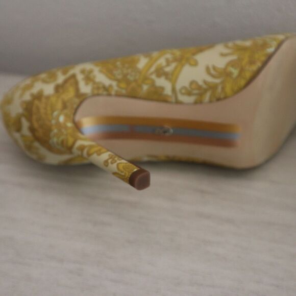 Sam Edelman H37918F704 Sz 6 Hazel Tumeric Fabric Pointed Toe High Heel Pumps $14 - Picture 9 of 14